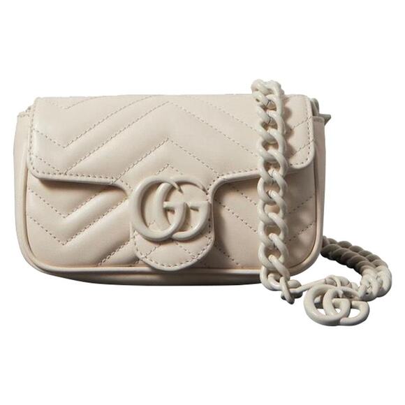 Gucci Handbags - GUCCI Marmont 2.0 GG logo chain quilted leather belt bag